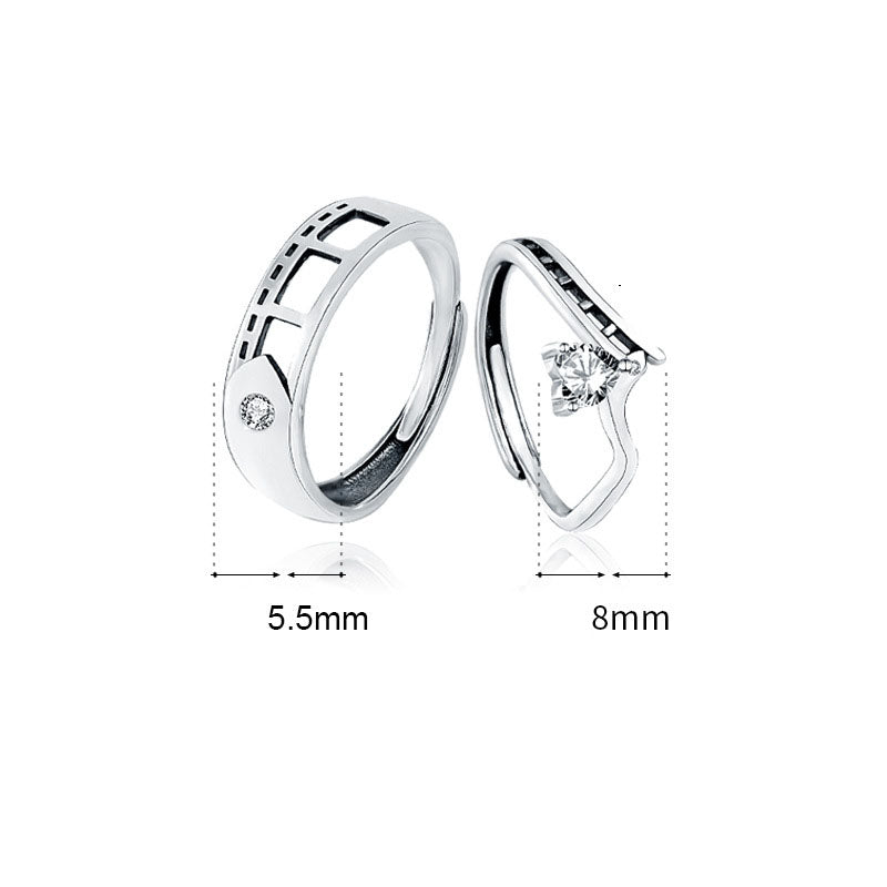 Classic Hollow Promise Ring