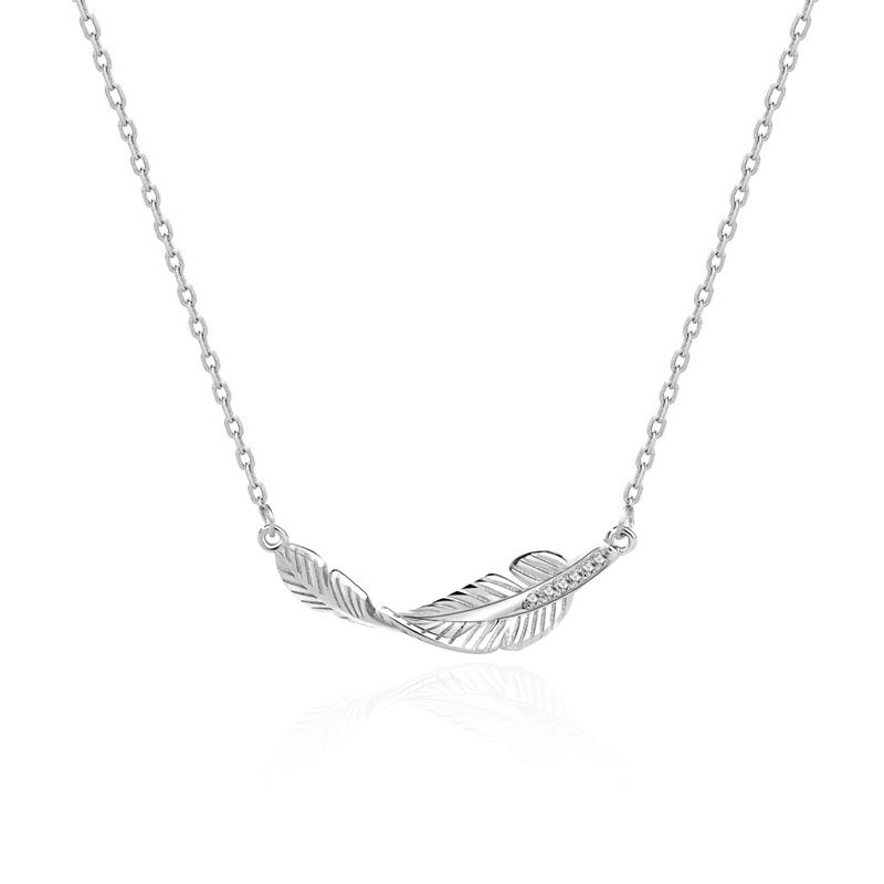 Twisted Feather Necklace