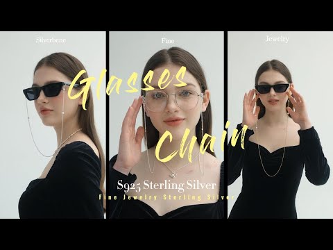 Fashion Pearls Shell Eyeglass Strap For Women Eyewear Accessories Sunglasses Cord 925 Sterling Silver Glasses Chain