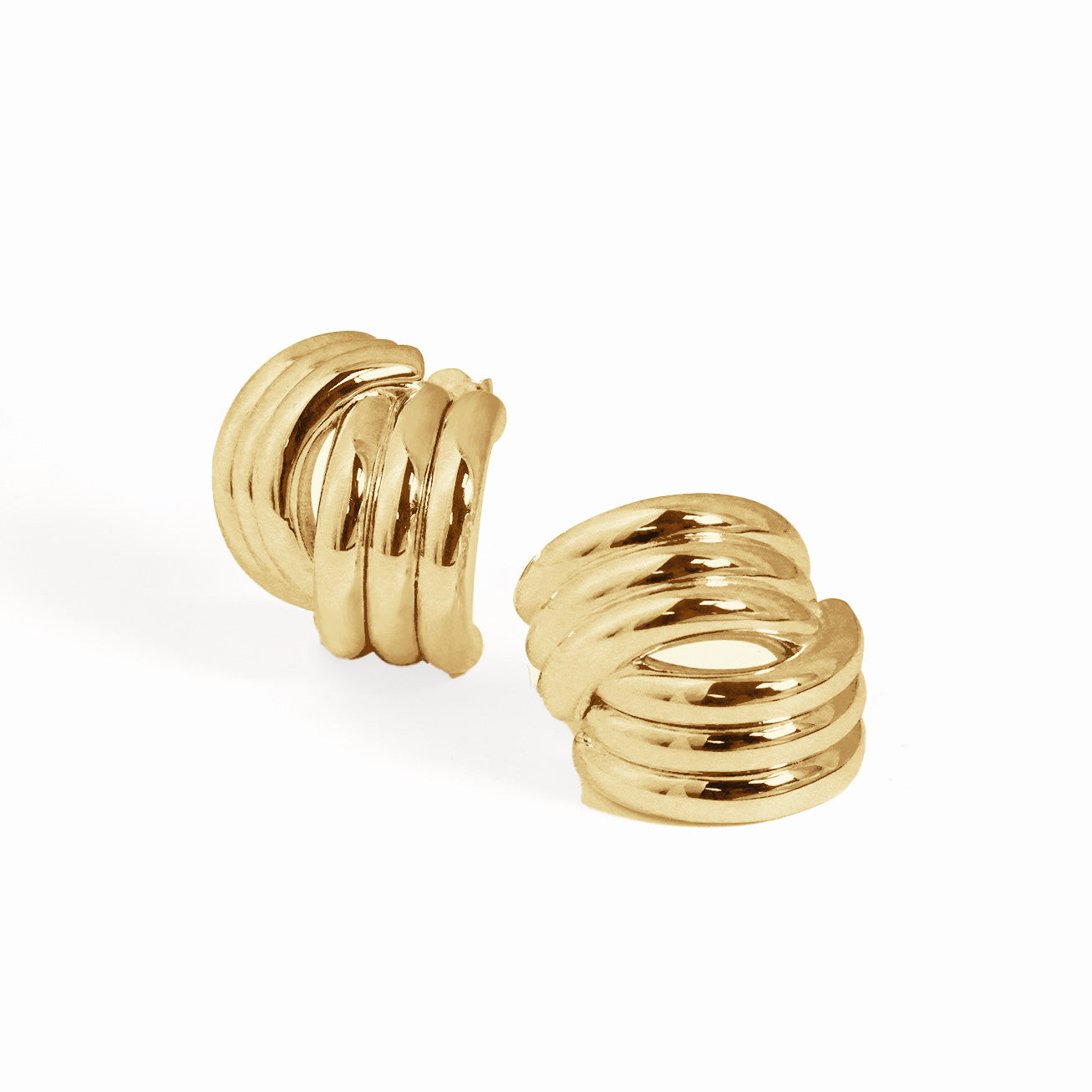 Chunky Electroforming Classic Geometry Large Bold Look Exaggerated Jewelry Extra Large Cross S999 Sterling Silver Statement Earrings