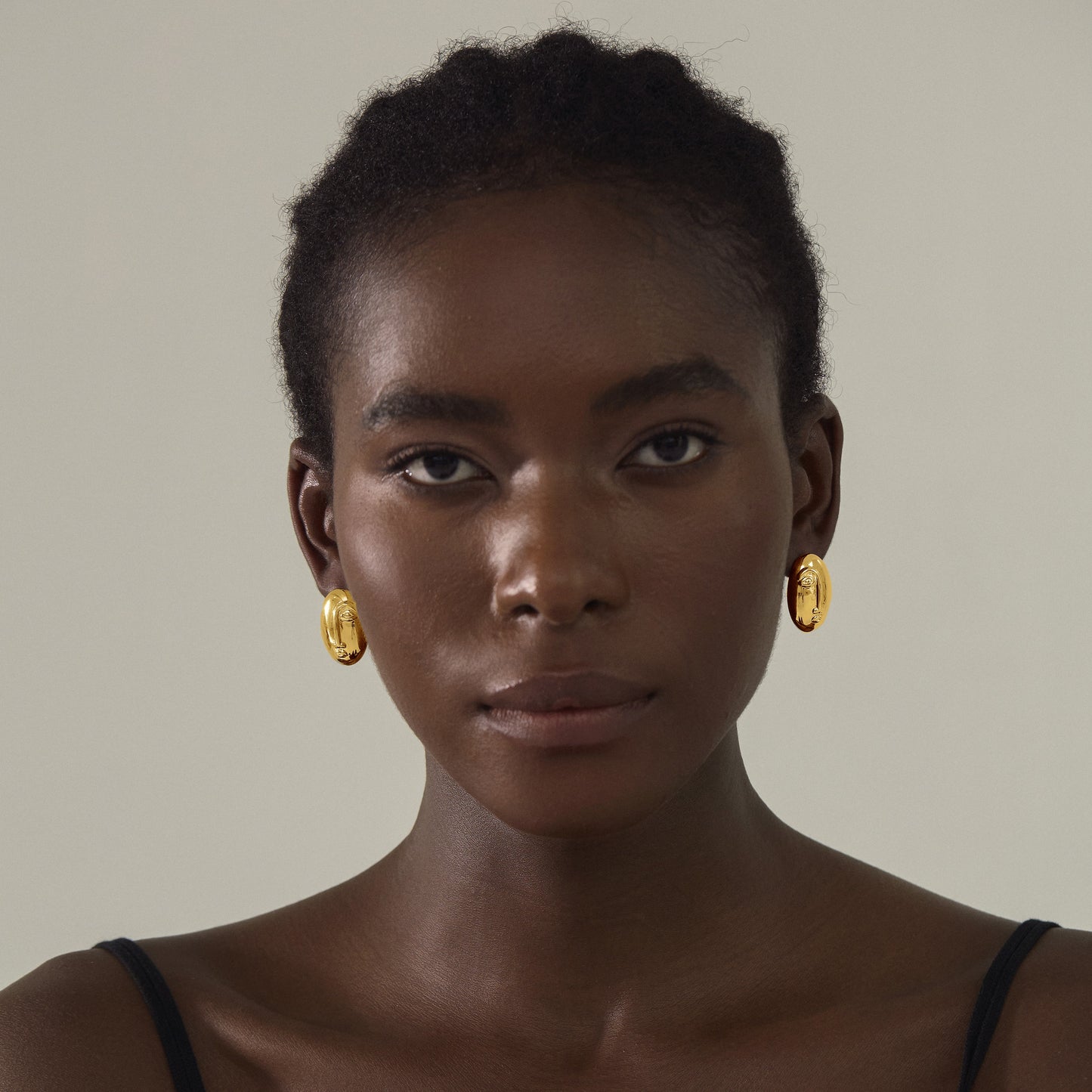 Women Fashion Jewelry Artistic 999 Pure Silver Huge Facial Oval Simple Portrait Electroforming Hollow Statement Earrings